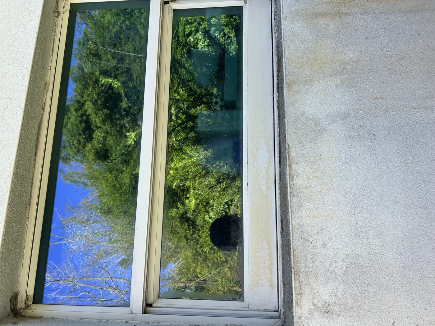 Clogged gutters before cleaning